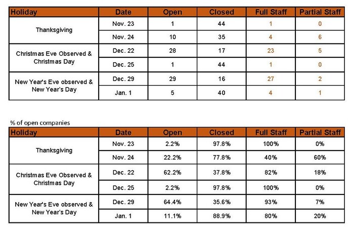 Holiday Survey