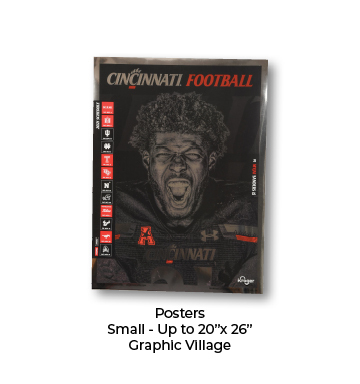 Graphic Village - Cincinnati Football Poster
